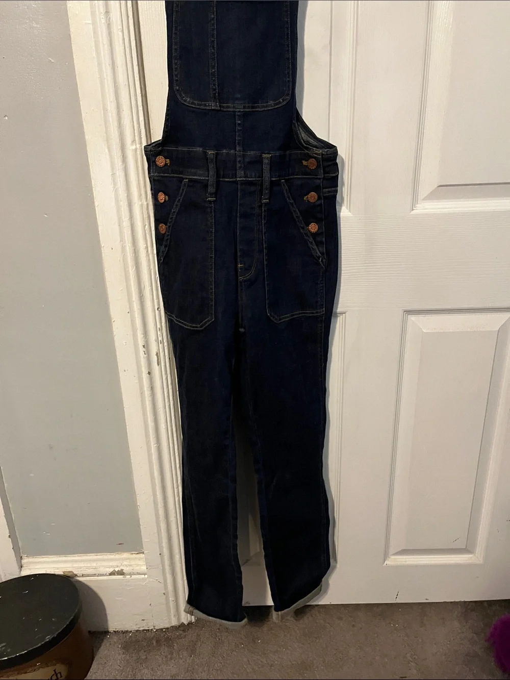 NWT Madewell Judd Wash Blue Skinny Denim Overalls